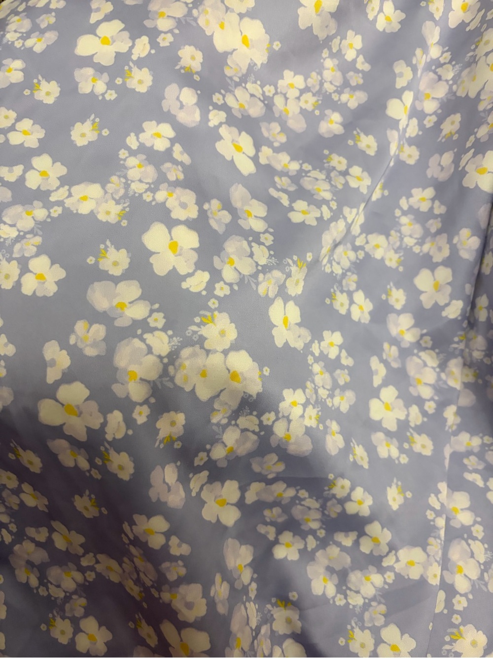 Charmeuse floral lavender fabric - 2 yards - 56 width